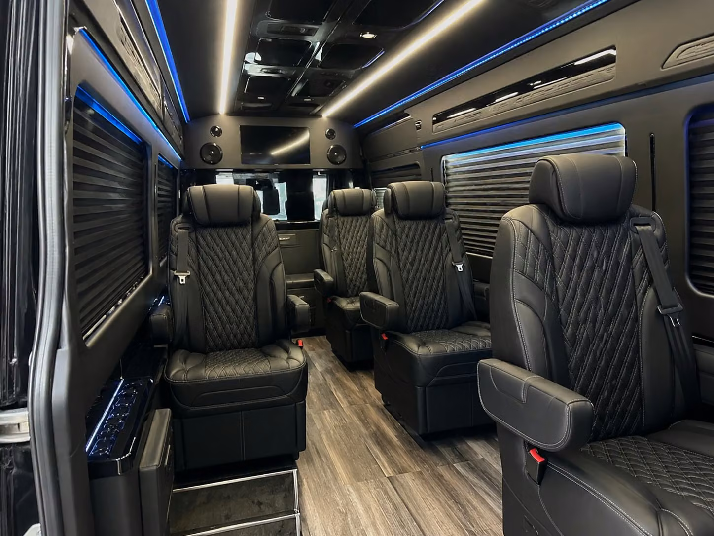 sprinter van with driver inside